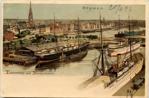 Bremen - Bremerhaven - Litho -654706