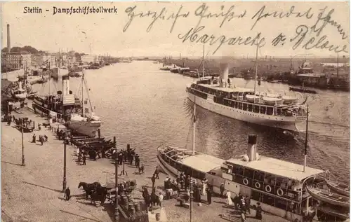 Stettin - Dampfschiffsbollwerk -654722