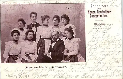 Chemnitz - Gruss aus den Neuen Reudnitzer Concerthallen - Damenorchester Germania -654800