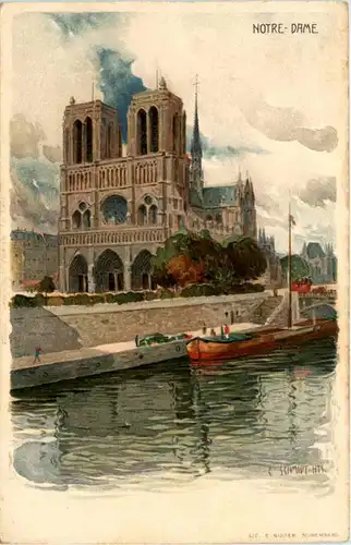 Paris - Notre Dame - Litho -655080