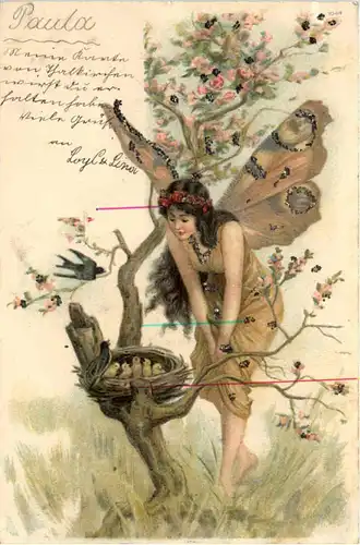 Frau mit Flügeln -654990