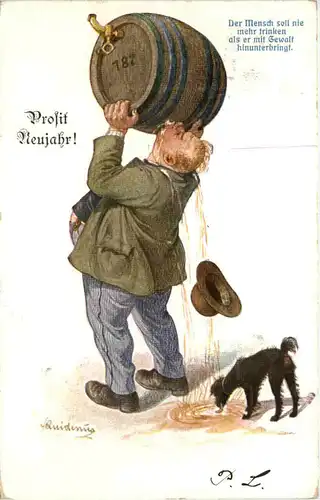 Bier Humor - Ein Mensch soll nie mehr trinken -655018