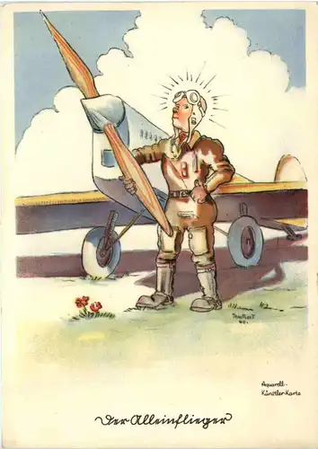 Flieger Humor - Der Alleinflieger -655310