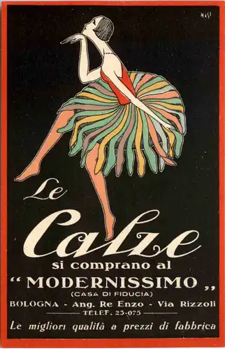 Bologna - Le Calze si comprano al Modernissimo - Jugendstil -655190