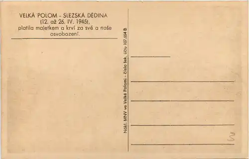 velka Polom - Slezska Dedina -655414