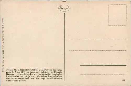 Erotik - Künstler AK Gainsborough -655492