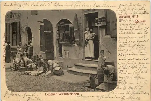 Gruss au Bozen - Bozener Wäscherinnen -655592