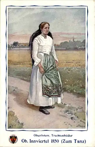 Oberösterreicher Trachtenbilder - Ob Innviertel 1850 -655842