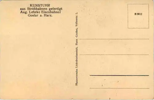 Goslar - Kunstuhr aus Stohhalmen -655800