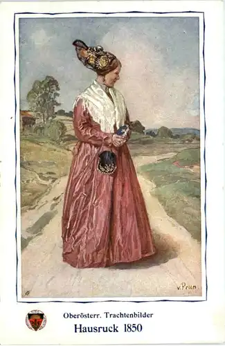 Oberösterreicher Trachtenbilder - Hausruck 1850 -655844