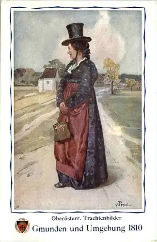 Oberösterreicher Trachtenbilder - Gmunden und Umgebung 1810 -655840