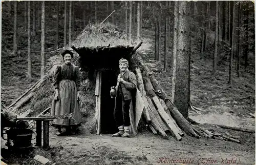 Köhlerhütte im Thüringer Wald -655884