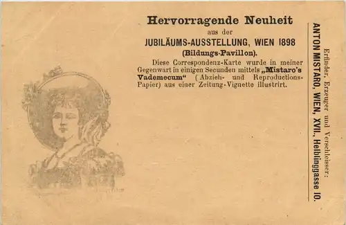 Wien - Jubiläums Ausstellung 1898 - Abzieh Papier -655914