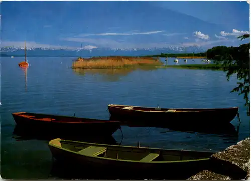 Der Ammersee, mit Karwendel und Wetterstein-Hochgebirge -534750