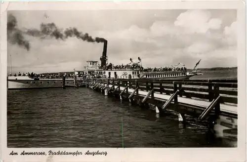 Der Ammersee, Prachtdampfer Augsburg -535286