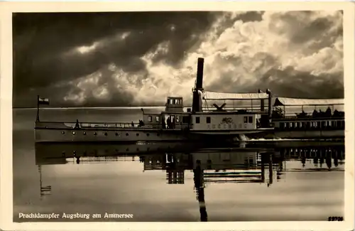 Der Ammersee, Prachtdampfer Augsburg -535326