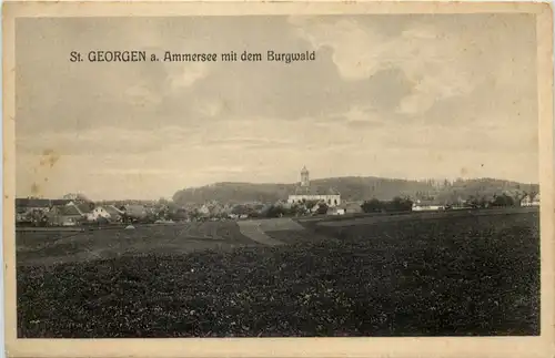 Der Ammersee, St. Georgen mit dem Burgwald -535096