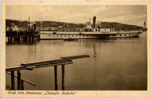 Der Ammersee, Dampfer Andechs -535336