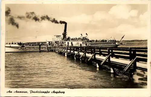 Der Ammersee, Prachtdampfer Augsburg -535358