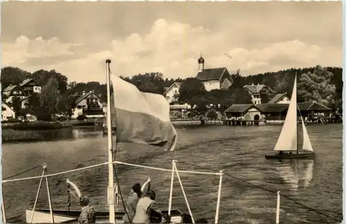 Der Ammersee, Schondorf, Blick vom Schiff -535196