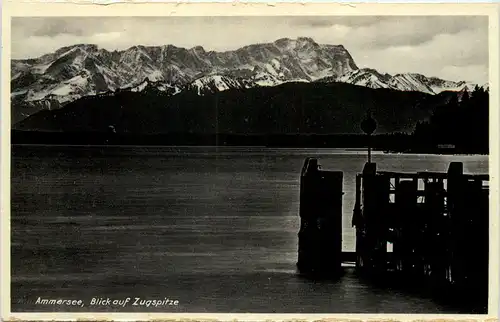 Am Ammersee, Blick auf Zugspitze -535728