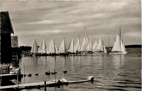 Am Ammersee, Diessen, Ausfahrt der Segelschule -535900