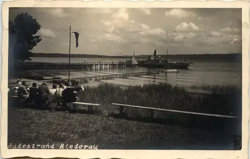 Am Ammersee, Diessen, Riederau. Badestrand -536180