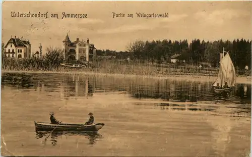 Am Ammersee, Unter-Schondorf, Partie am Weingartenwald -536496