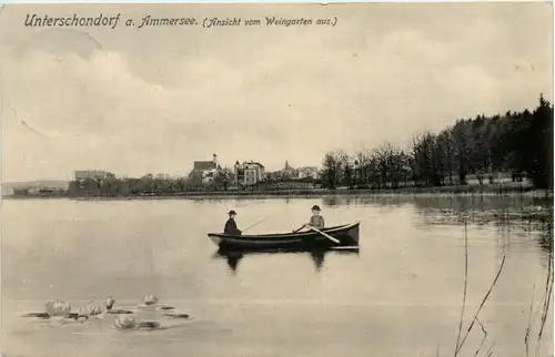 Ammersee, Unter-Schondorf, Aussicht vom Weingarten aus -536498