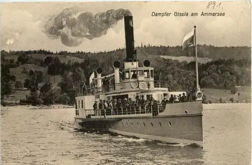 Ammersee, Dampfer Gisela -536518