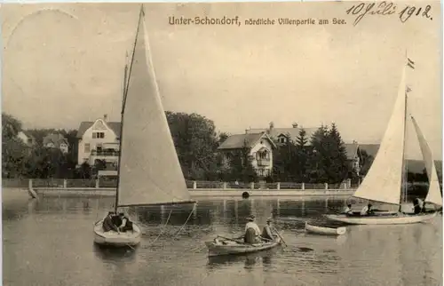 Am Ammersee, Unter-Schondorf, nördliche Villenpartie am See -536488