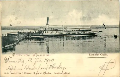 Ammersee, Dampfer Gisela -536508