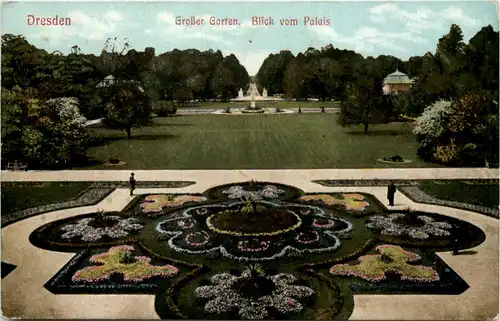 Dresden, grossen Garten, Blick vom Palais -537062