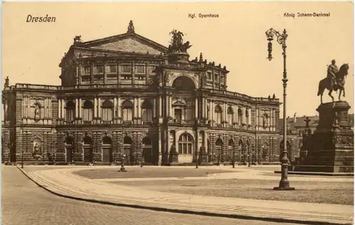 Dresden, Kgl. Opernhaus, König-Johann-Denkmal -537016