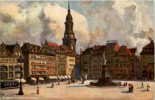 Dresden, Altmarkt u. Kreuzkirche -537264