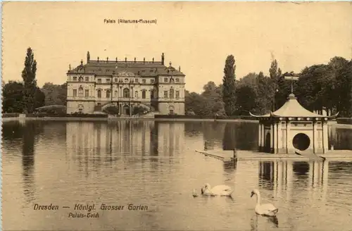 Dresden, Kgl. grosser Garten, Palais-Teich -537106