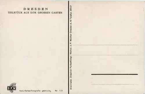 Dresden, Kgl. grossen Garten, Teilstück -537054