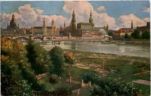 Dresden, Blick vom Japanischen Palais -537282