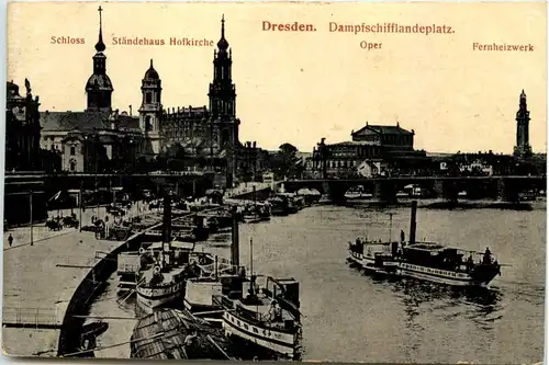 Dresden, Dampferanlegestelle, div. Sehenswürdigkeiten -537302