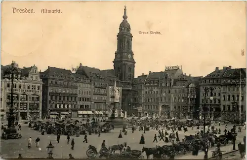 Dresden, Altmarkt u. Kreuzkirche -537266