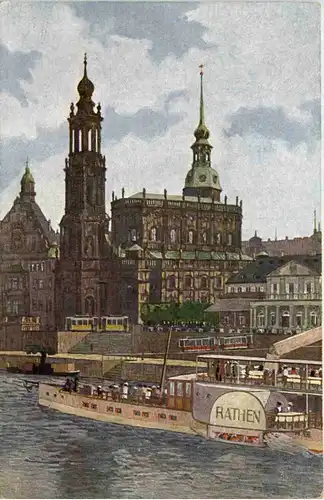 Dresden, Hofkirche und Schloss, Italienisches Dörfchen -537524