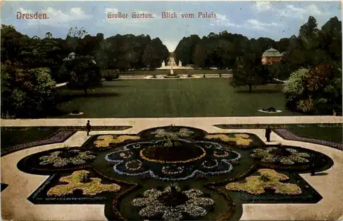 Dresden, Kgl. Grosser Garten , Blick vom Palais -537182