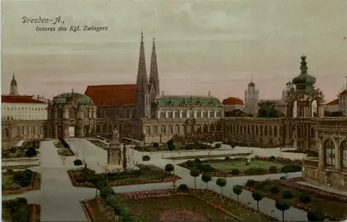 Dresden, Inneres des Kgl. Zwingers -537382