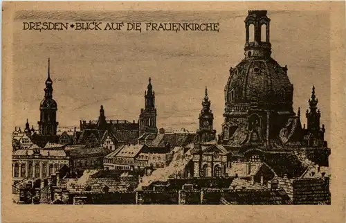 Dresden, Blick auf die Frauenkirche -537332