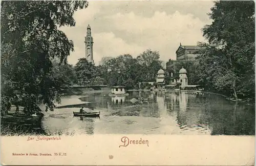 Dresden, der Zwingerteich -537352