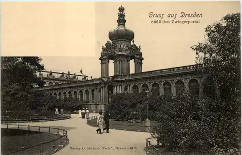 Dresden, Südliches Zwingerportal -537426