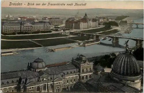 Dresden, Blick von der Frauenkirche nach Neustadt -537290