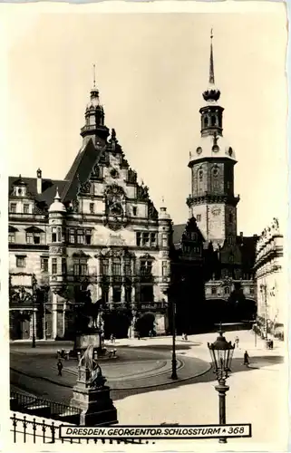 Dresden, Georgentor, Schlossturm -537526