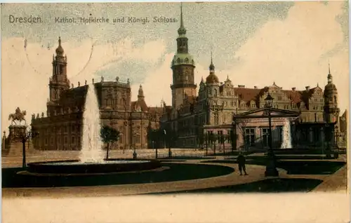 Dresden, Kgl. Schloss, und Hofkirche -537510