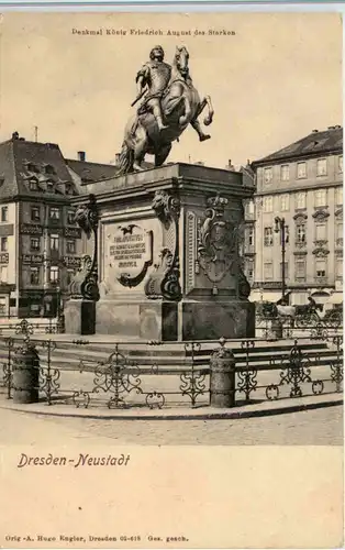 Dresden, -Neustadt, Denkmal König Friedrich August des Starken -537652